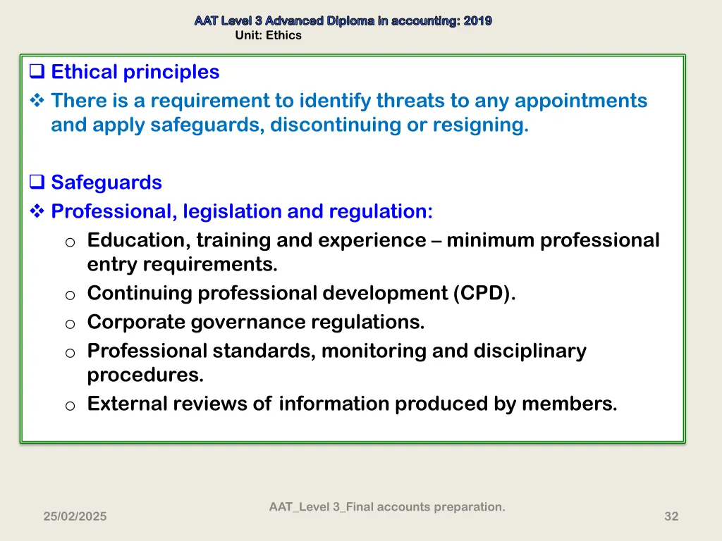 aat level 3 advanced diploma in accounting 2019