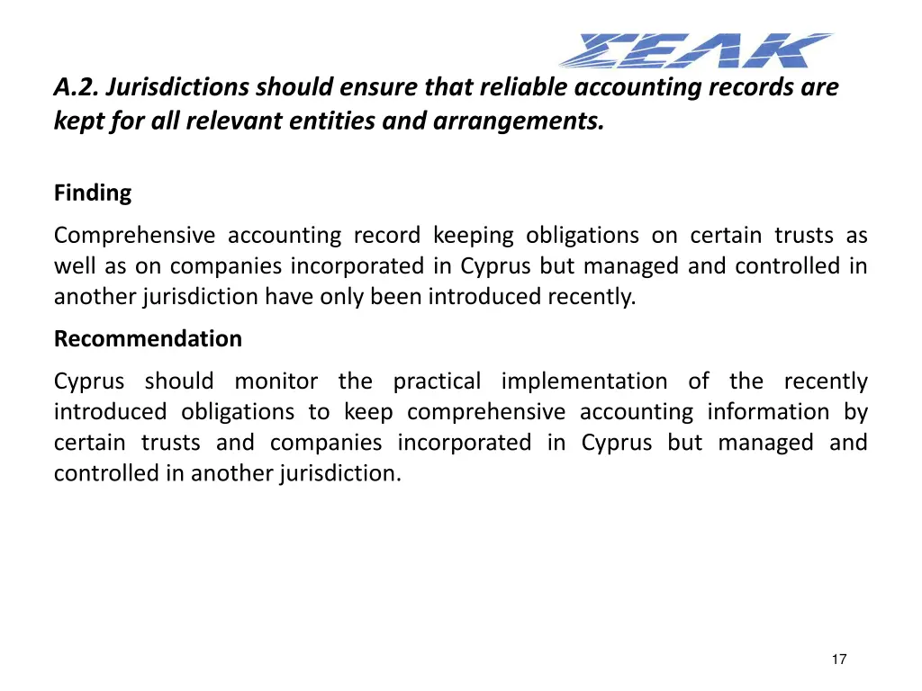 a 2 jurisdictions should ensure that reliable 1