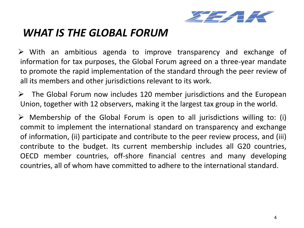 what is the global forum 2