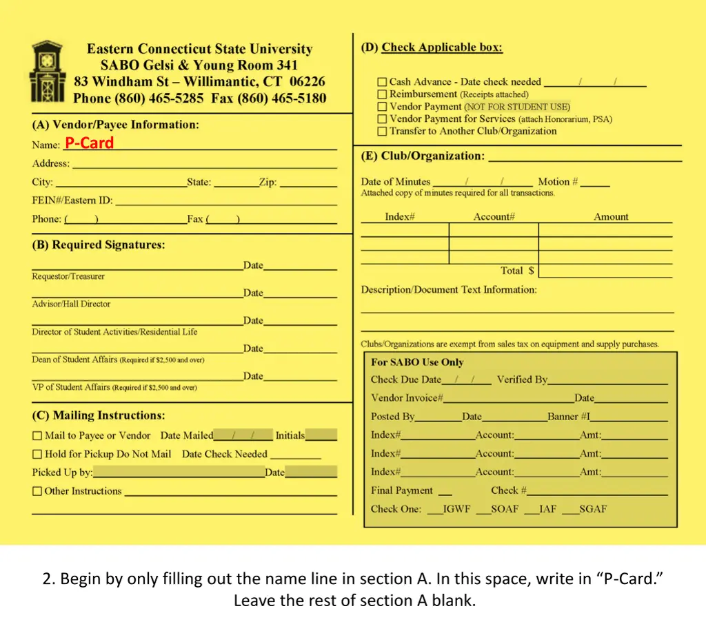 p card