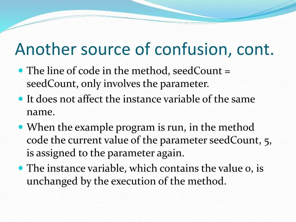 another source of confusion cont 4