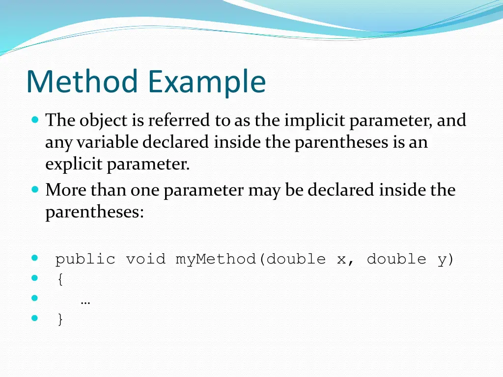 method example
