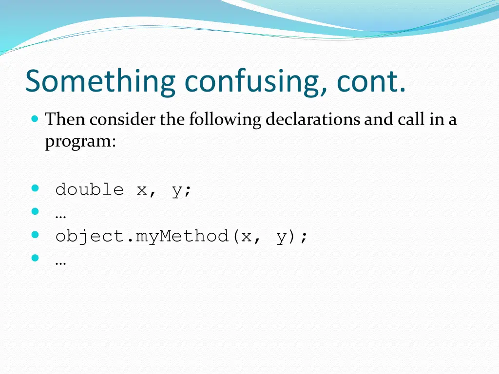 something confusing cont