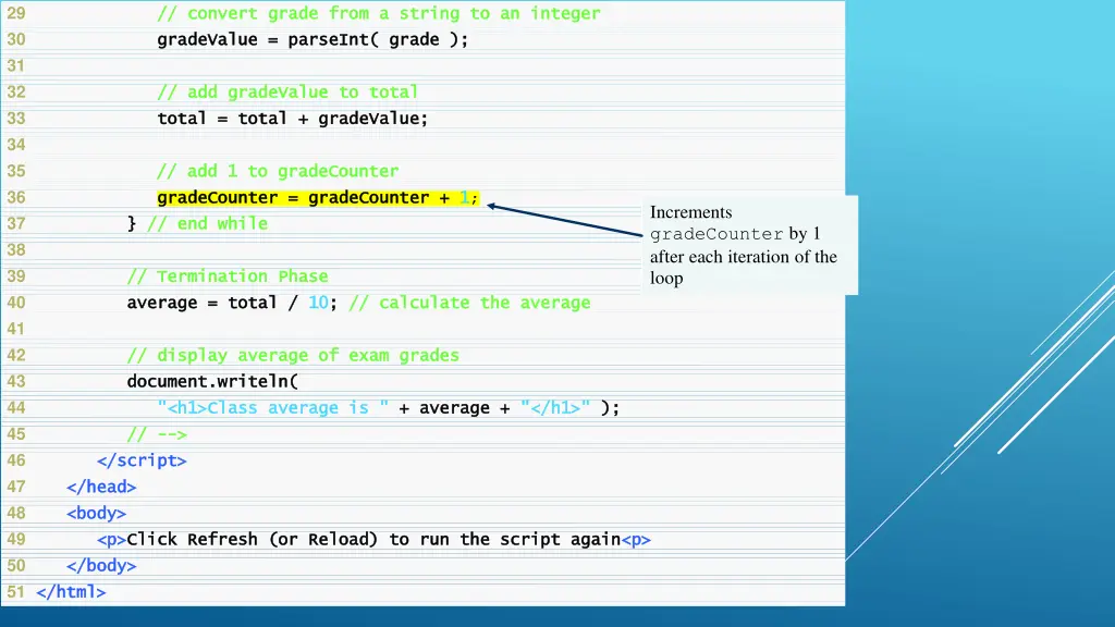 29 convert grade from a string to an integer