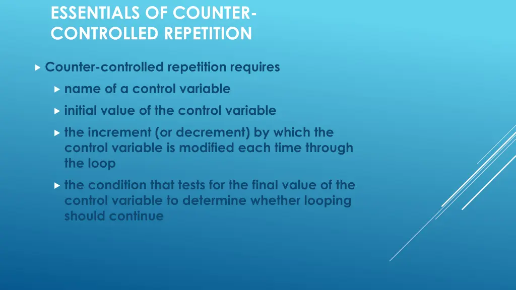 essentials of counter controlled repetition
