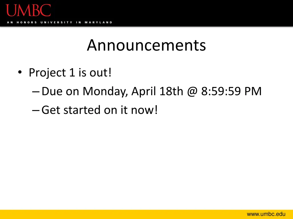 announcements