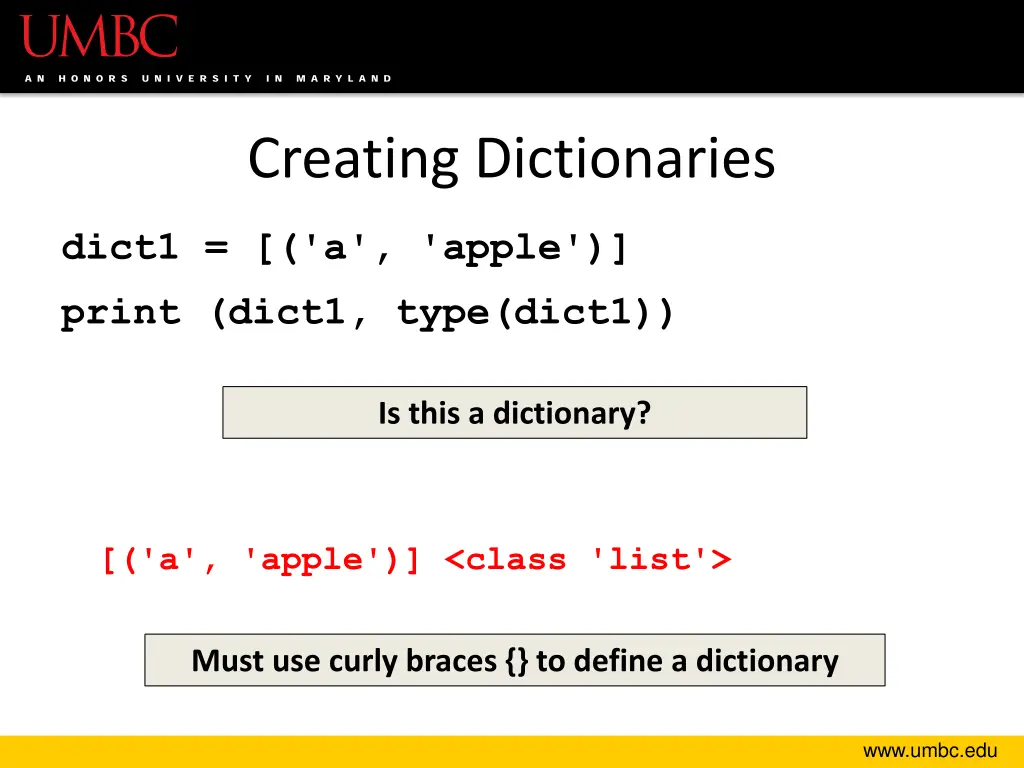 creating dictionaries 2