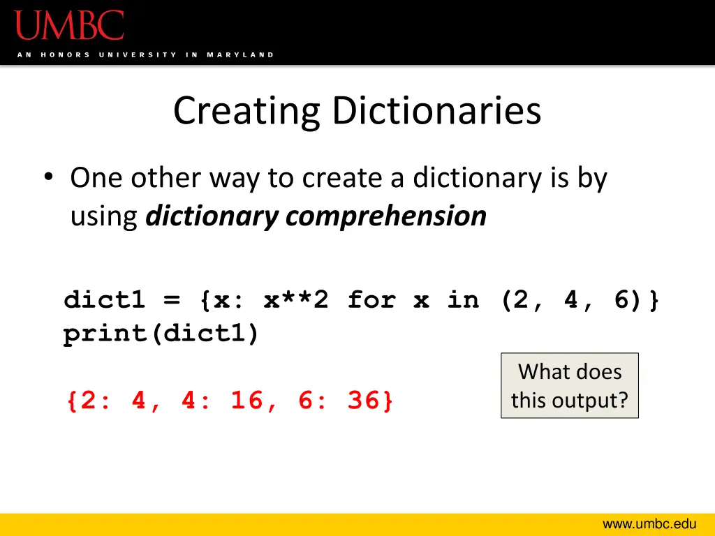 creating dictionaries 5