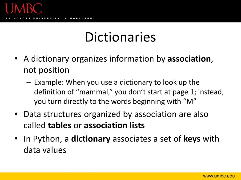 dictionaries