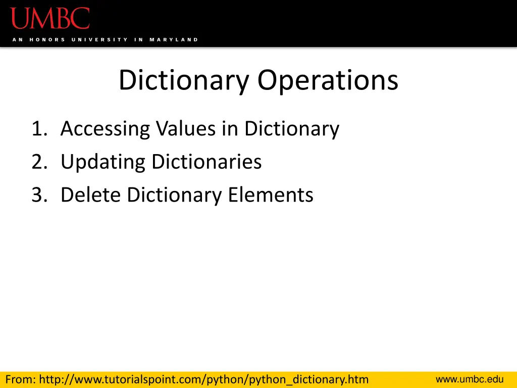 dictionary operations 1
