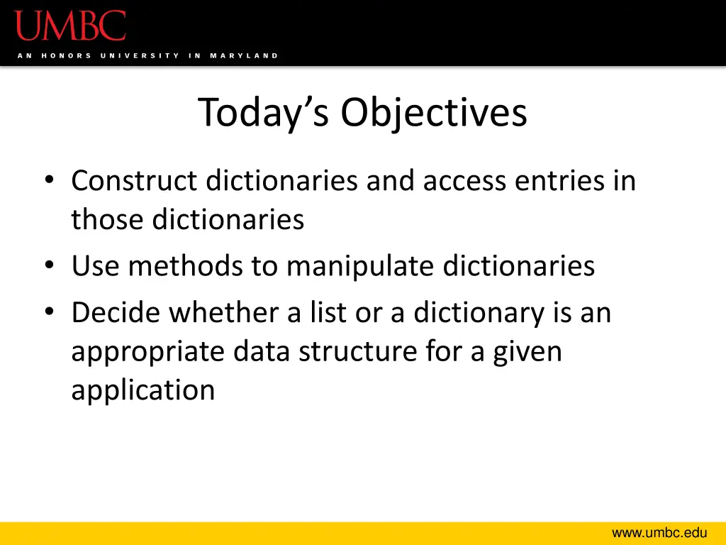 today s objectives