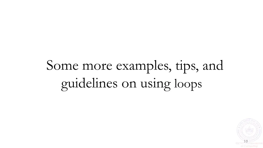 some more examples tips and guidelines on using