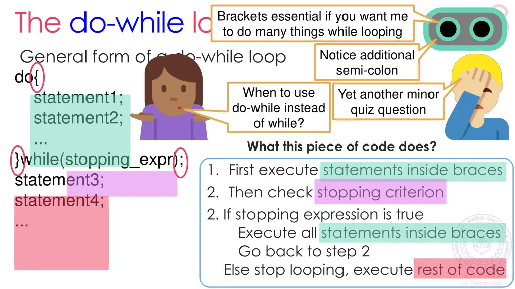 the do while loop general form of a do while loop