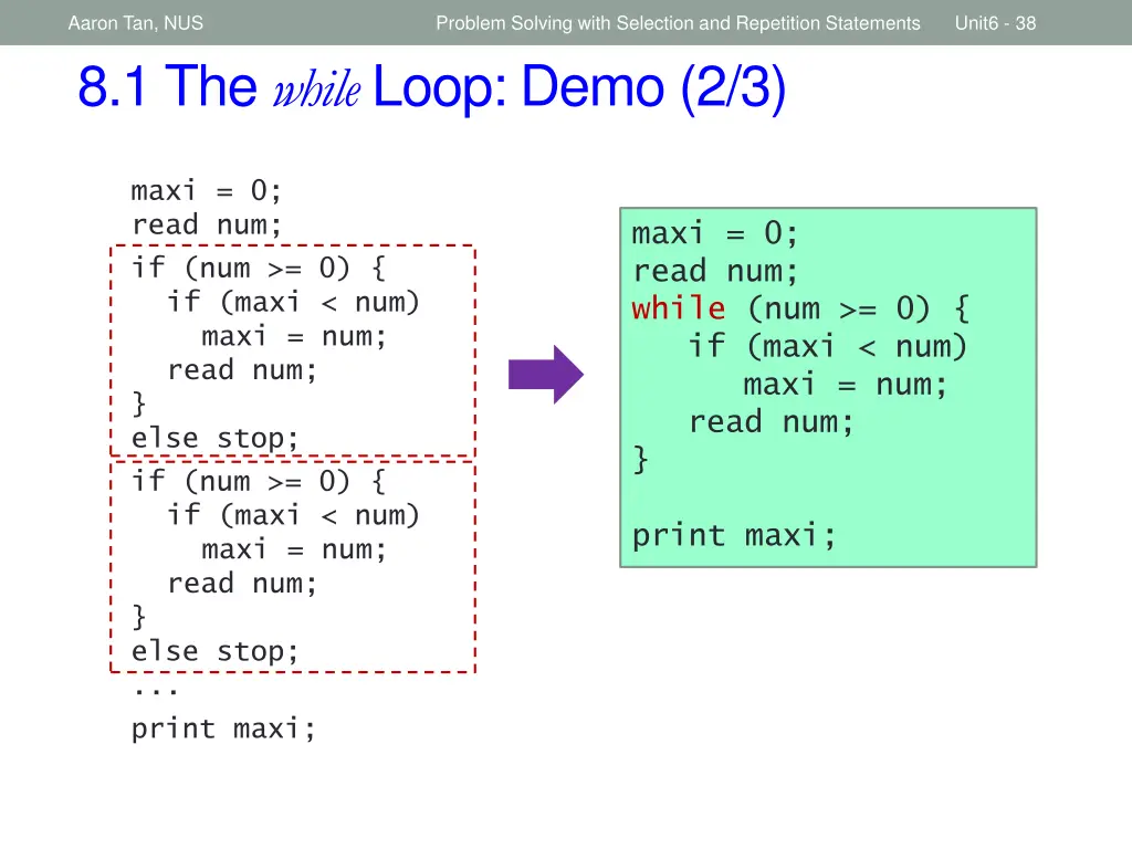 aaron tan nus 8 1 the while loop demo 2 3