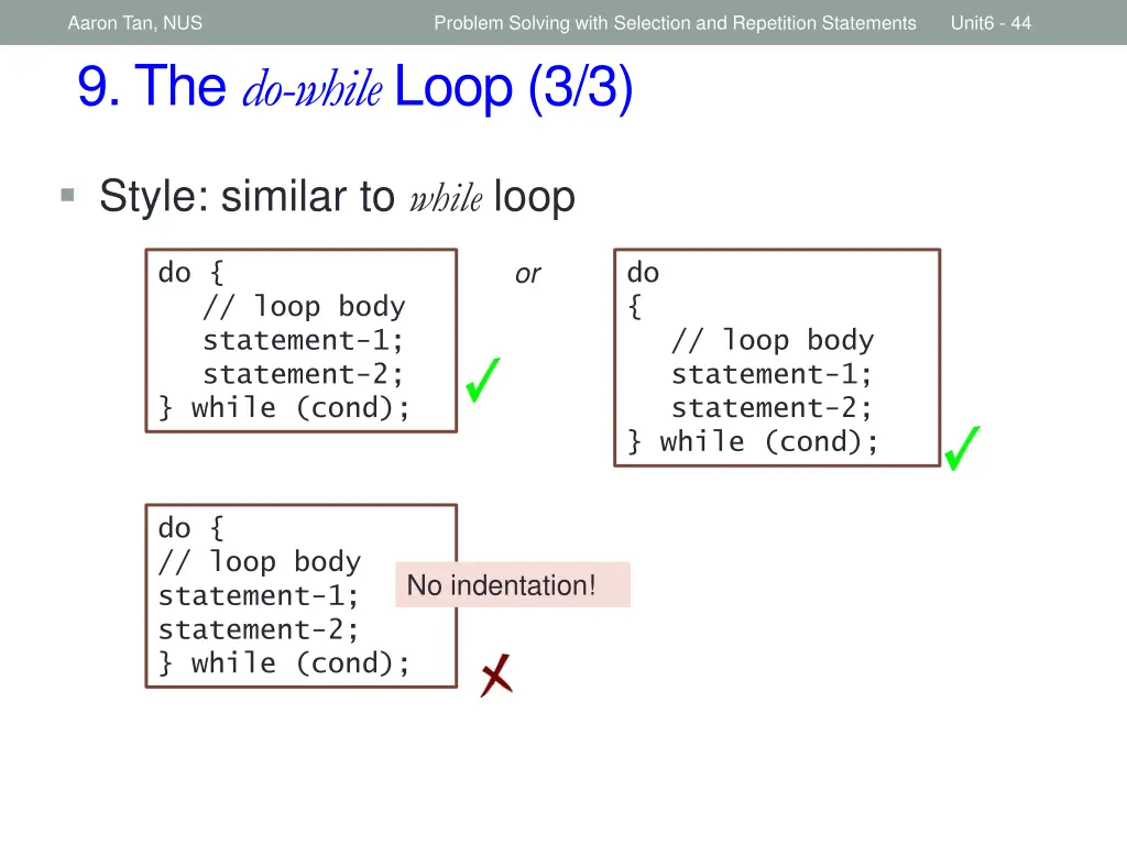 aaron tan nus 9 the do while loop 3 3