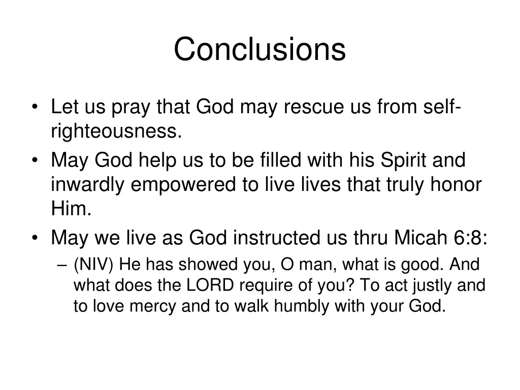conclusions 1