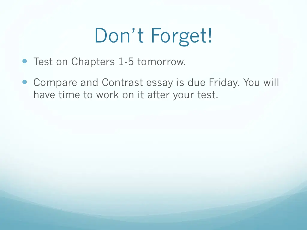 don t forget