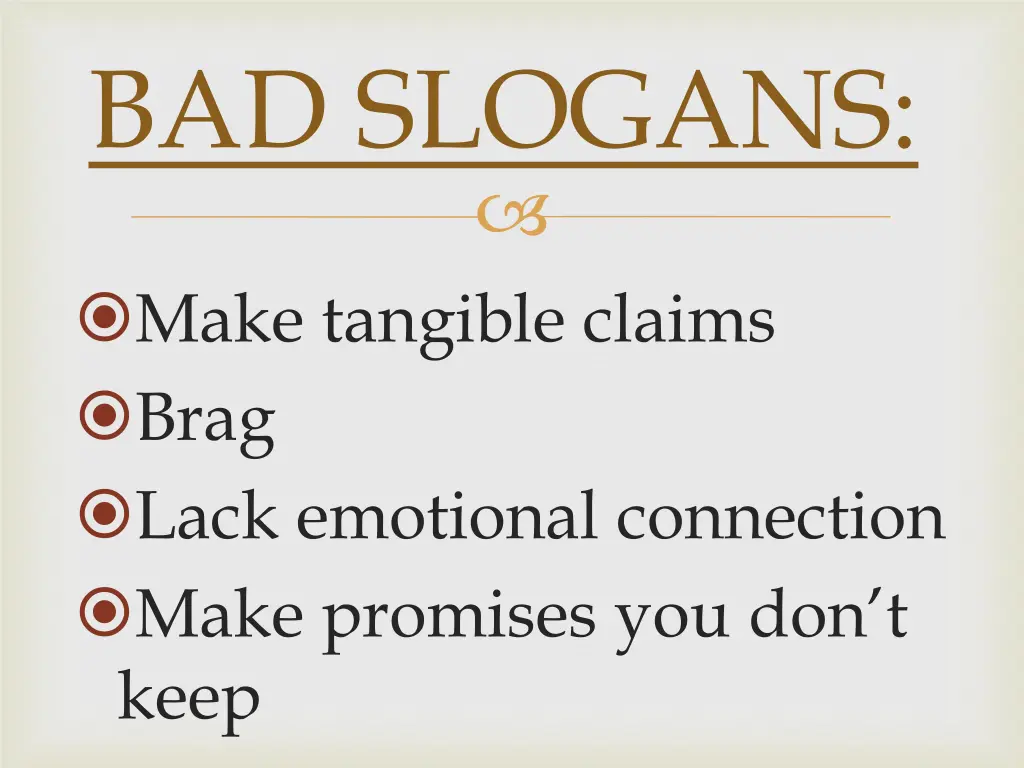 bad slogans