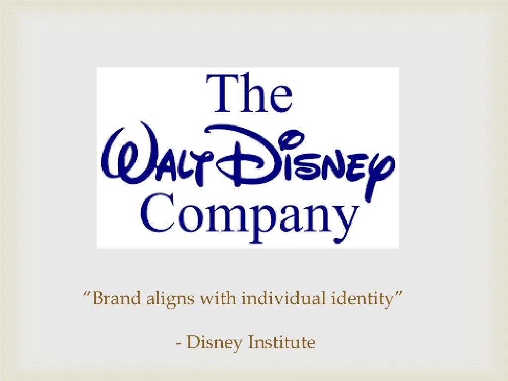 brand aligns with individual identity