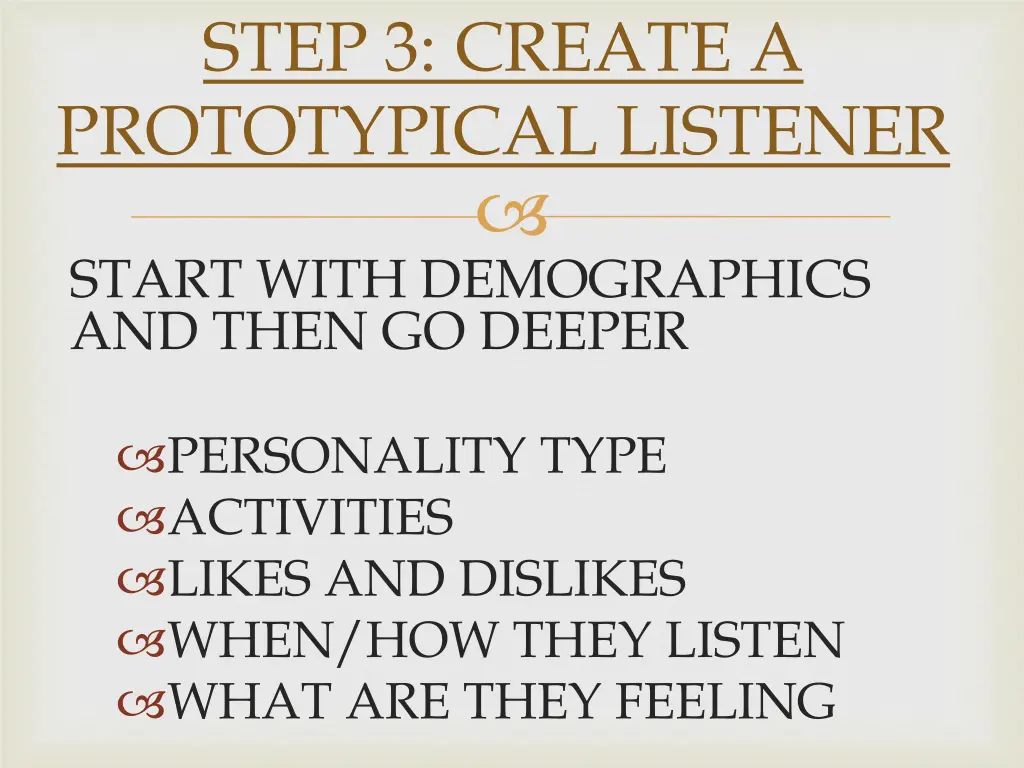 step 3 create a prototypical listener