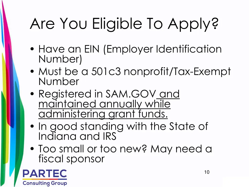 are you eligible to apply