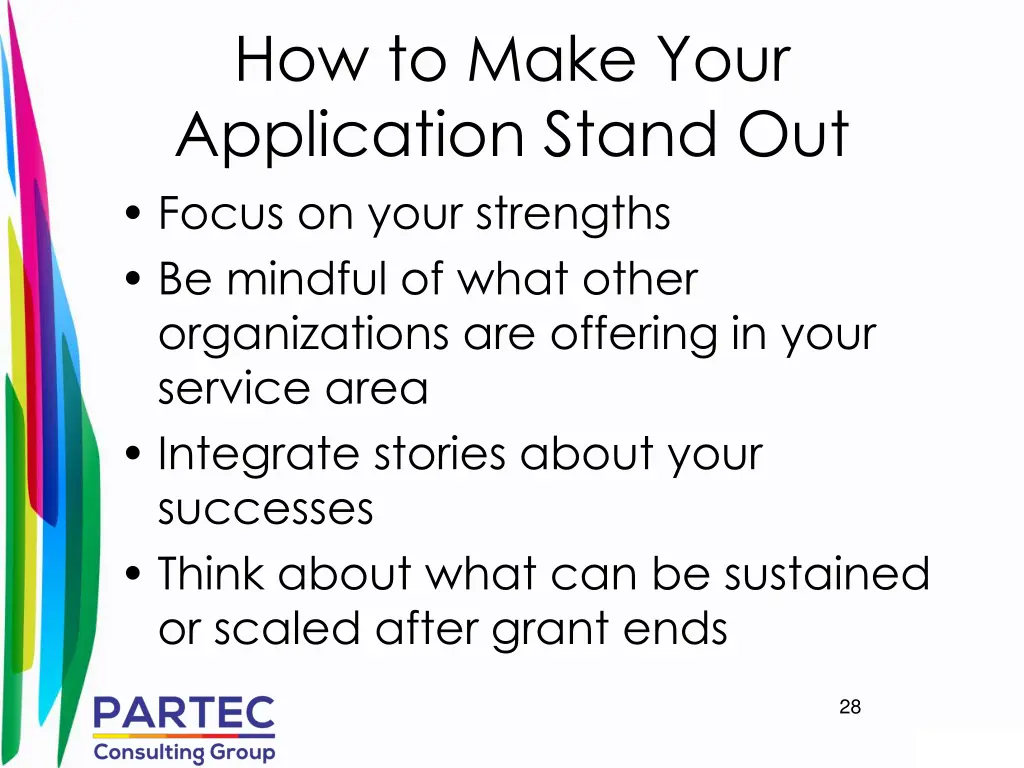 how to make your application stand out focus