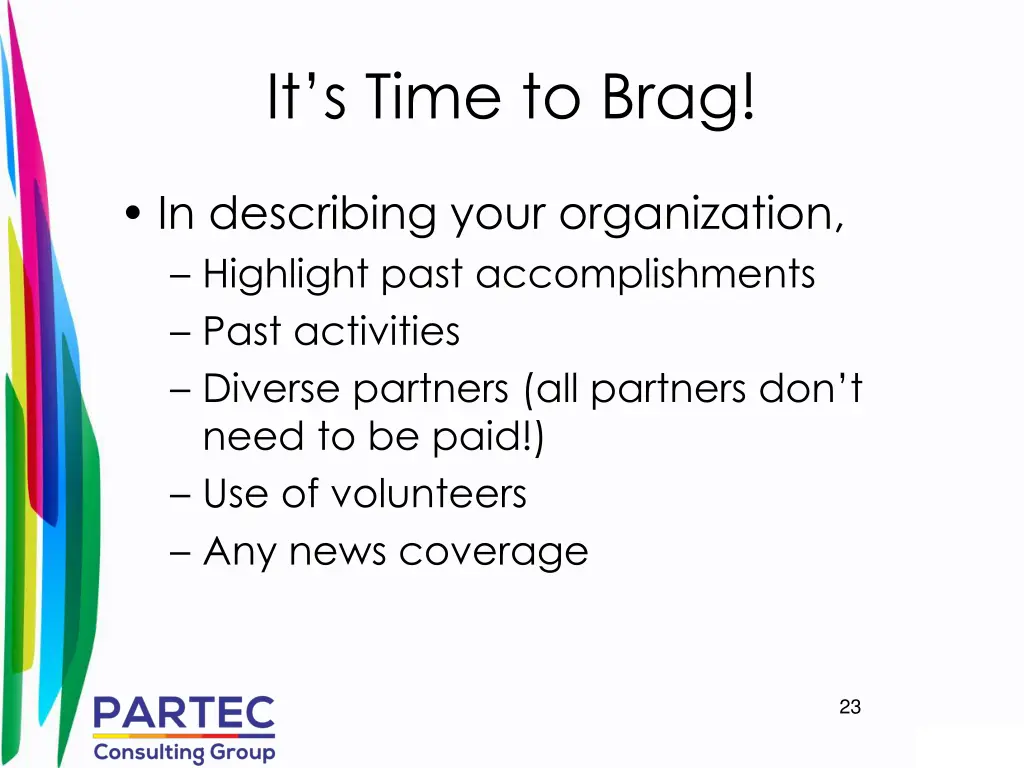 it s time to brag