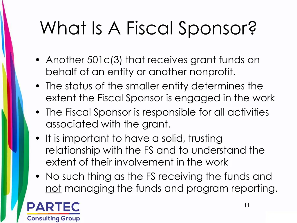 what is a fiscal sponsor