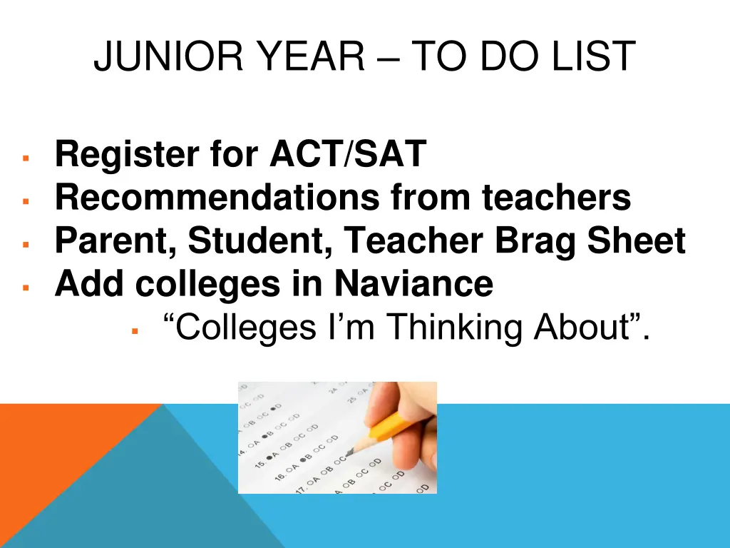 junior year to do list