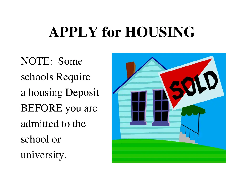 apply for housing