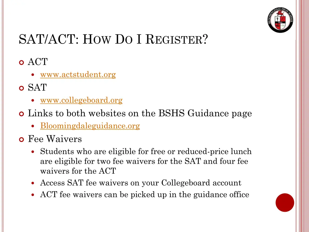 sat act h ow d o i r egister