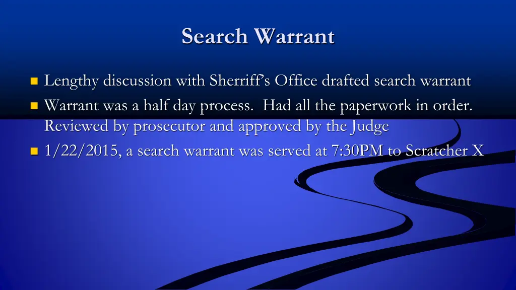 search warrant