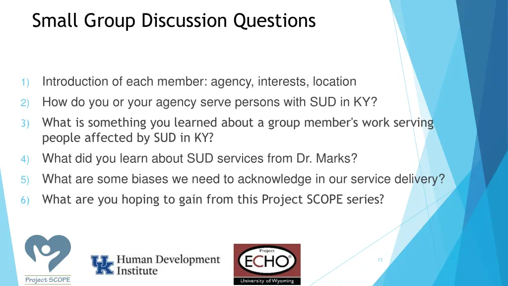 small group discussion questions