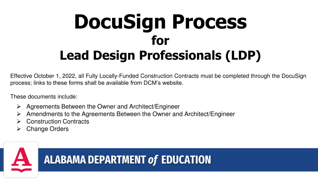 docusign process for lead design professionals ldp