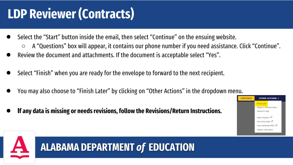 ldp reviewer contracts