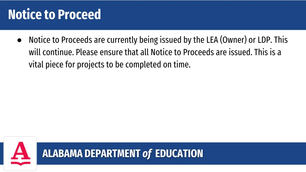 notice to proceed