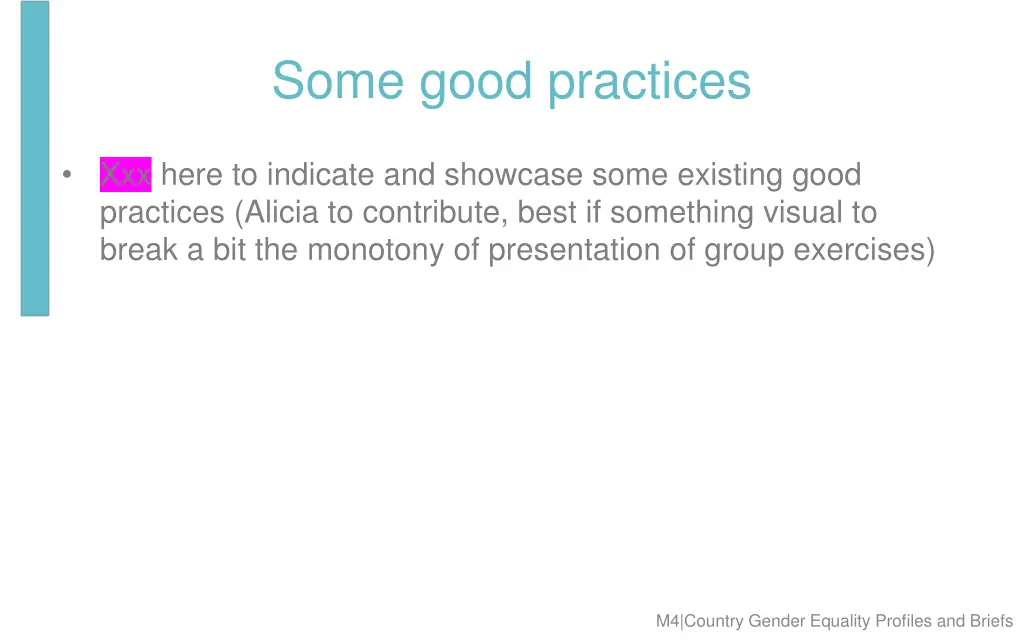 some good practices