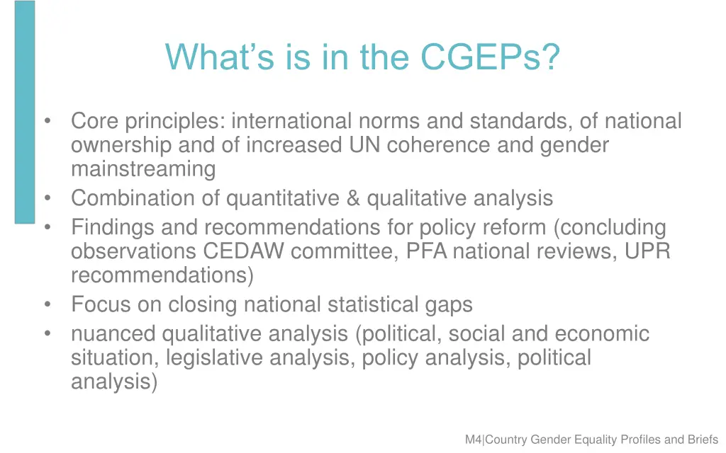 what s is in the cgeps