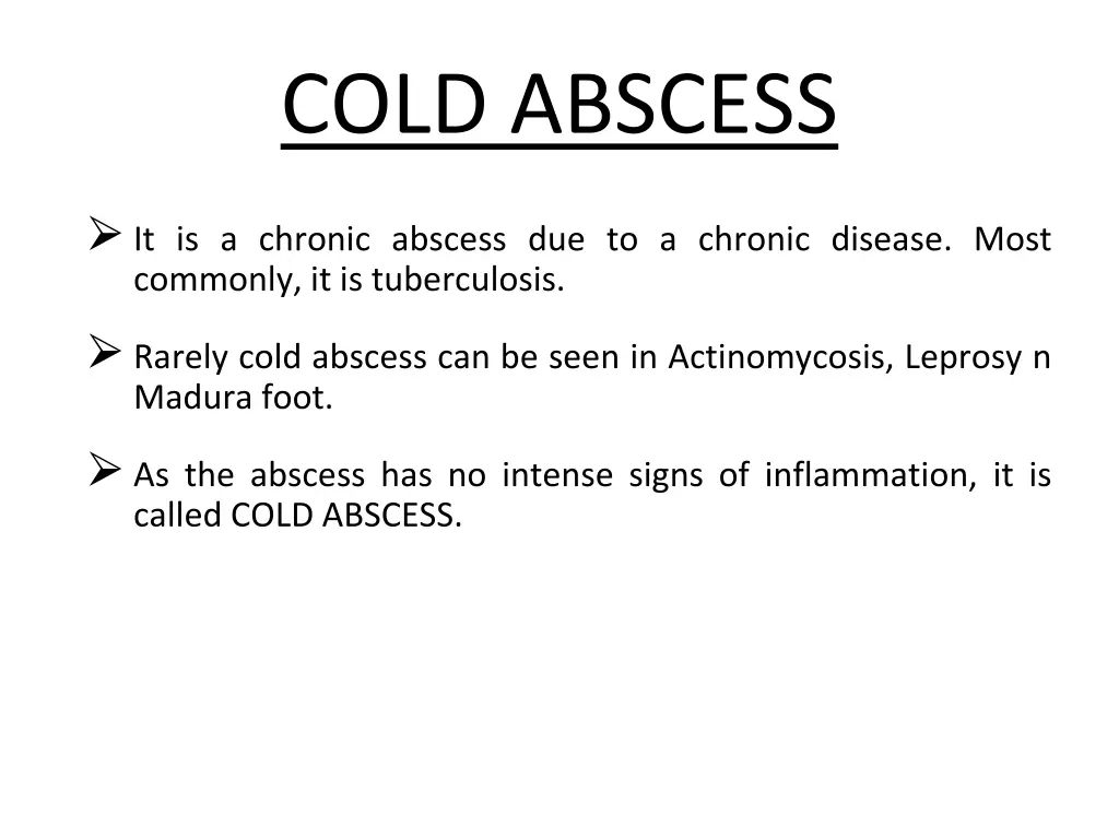 cold abscess