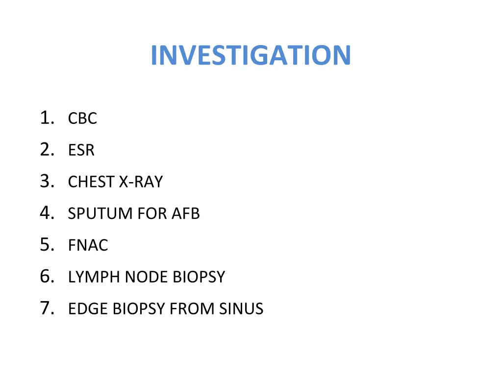 investigation
