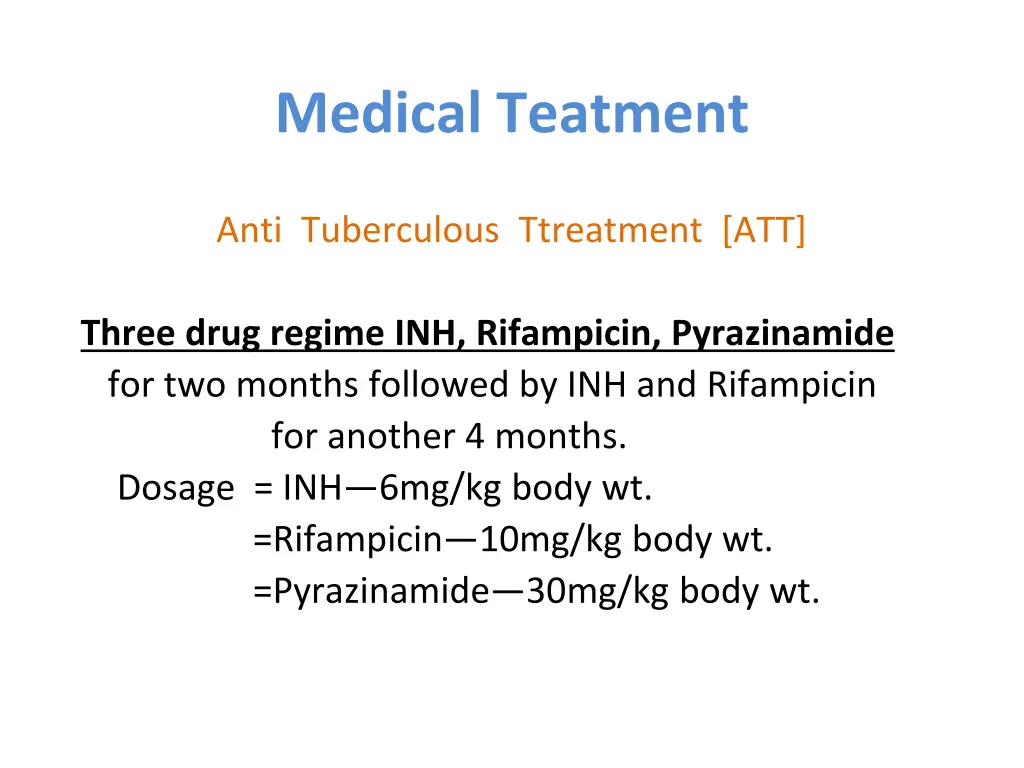 medical teatment
