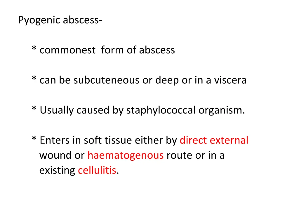 pyogenic abscess