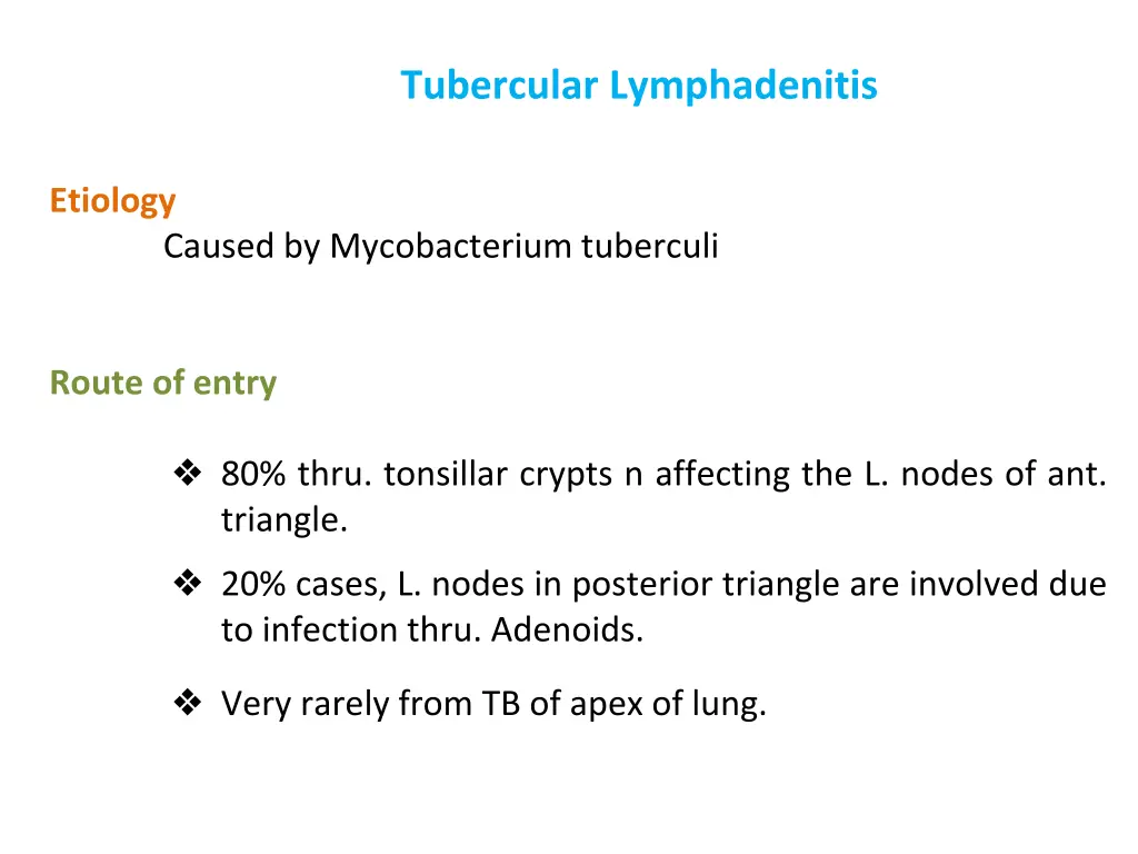 tubercular lymphadenitis