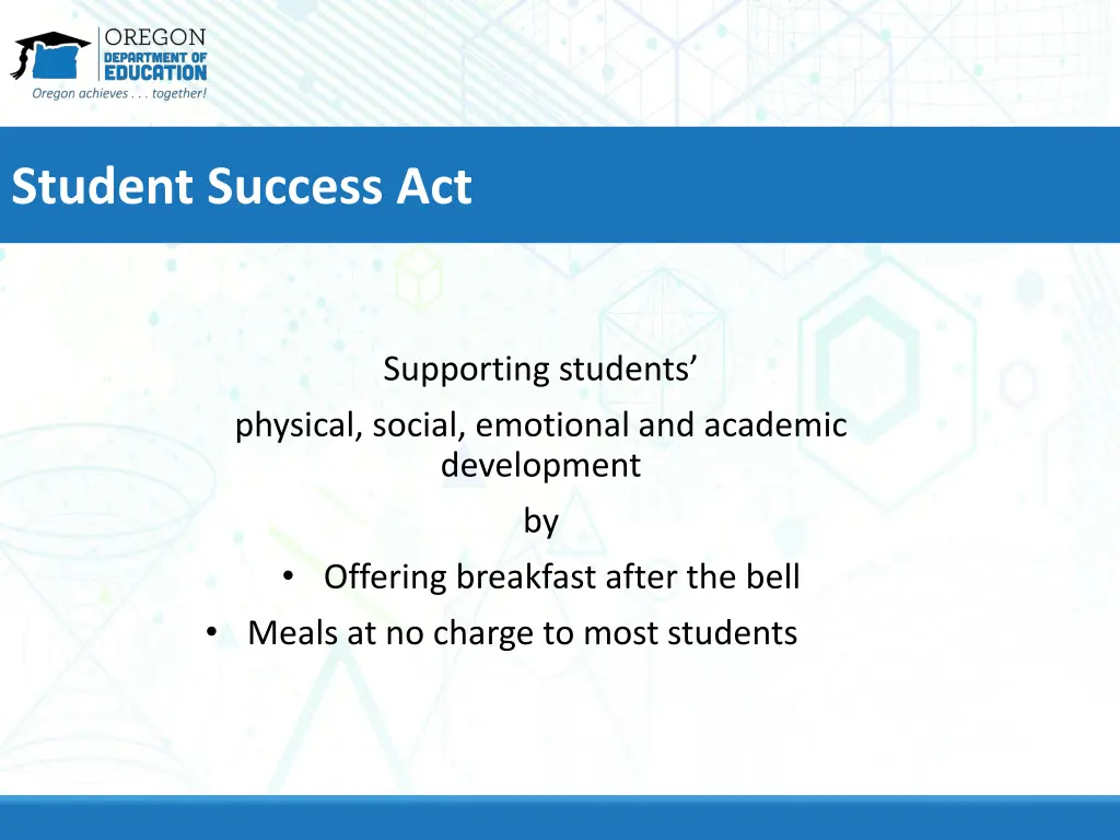 student success act