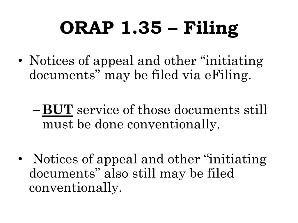 orap 1 35 filing 1