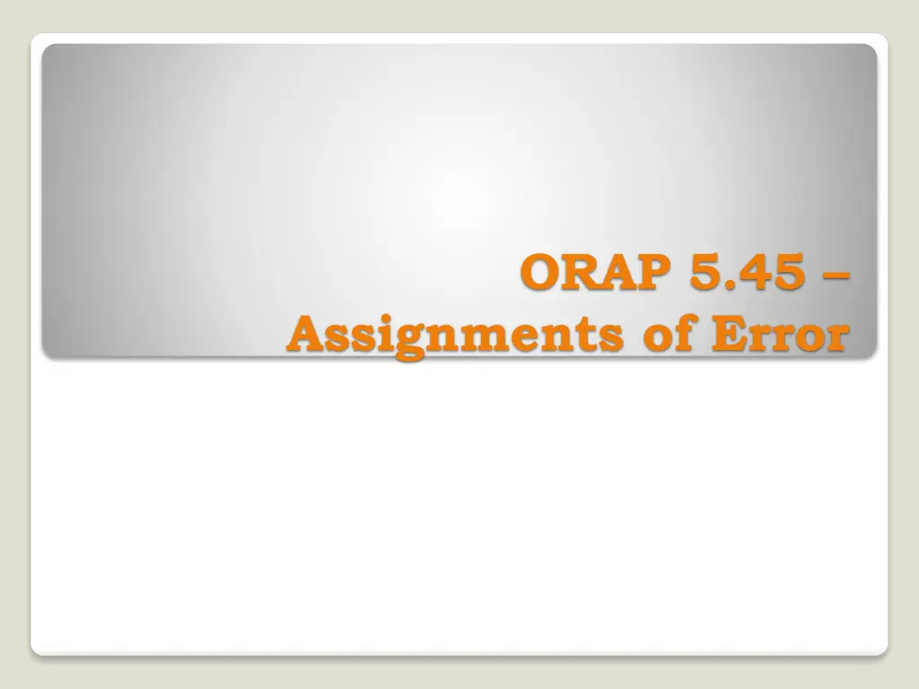 orap 5 45