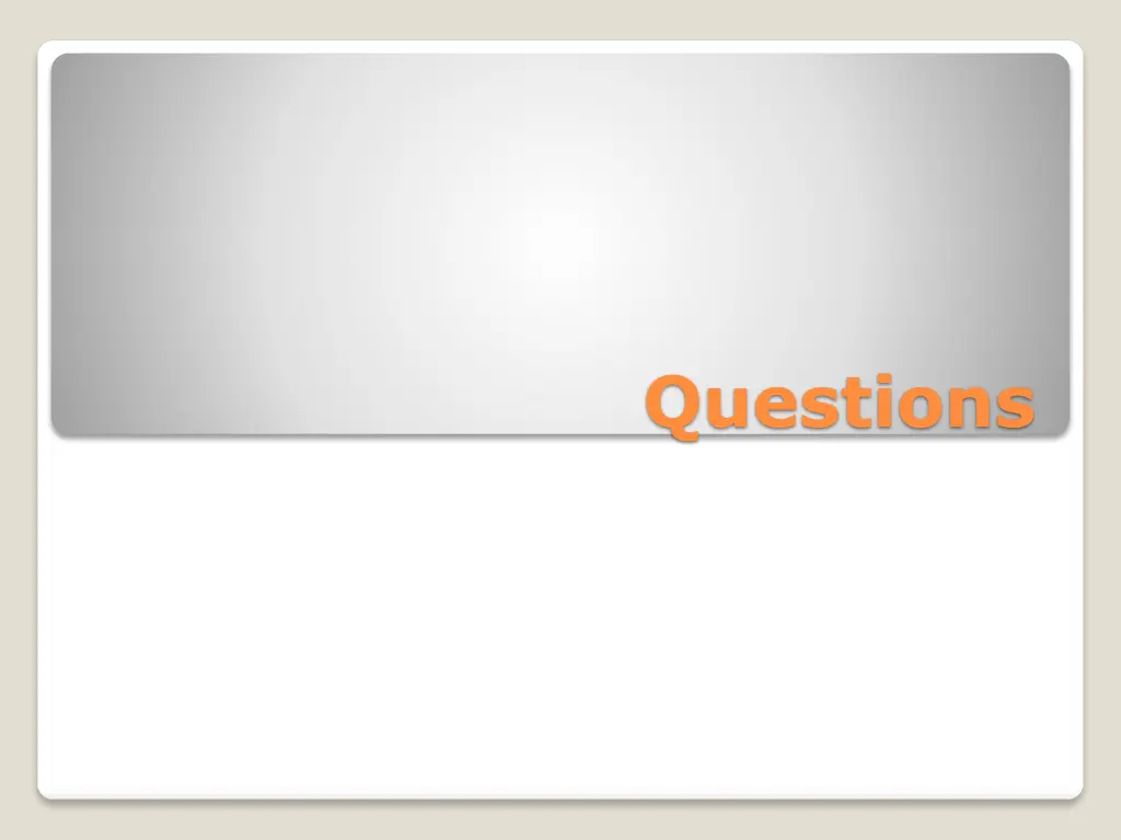 questions