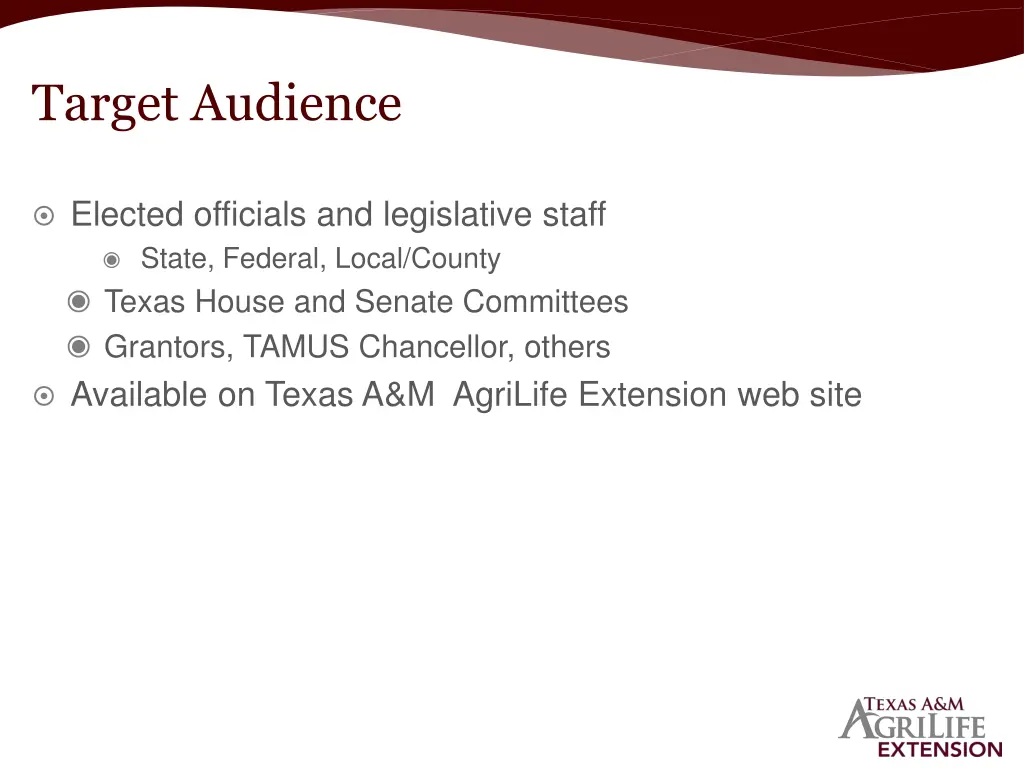 target audience