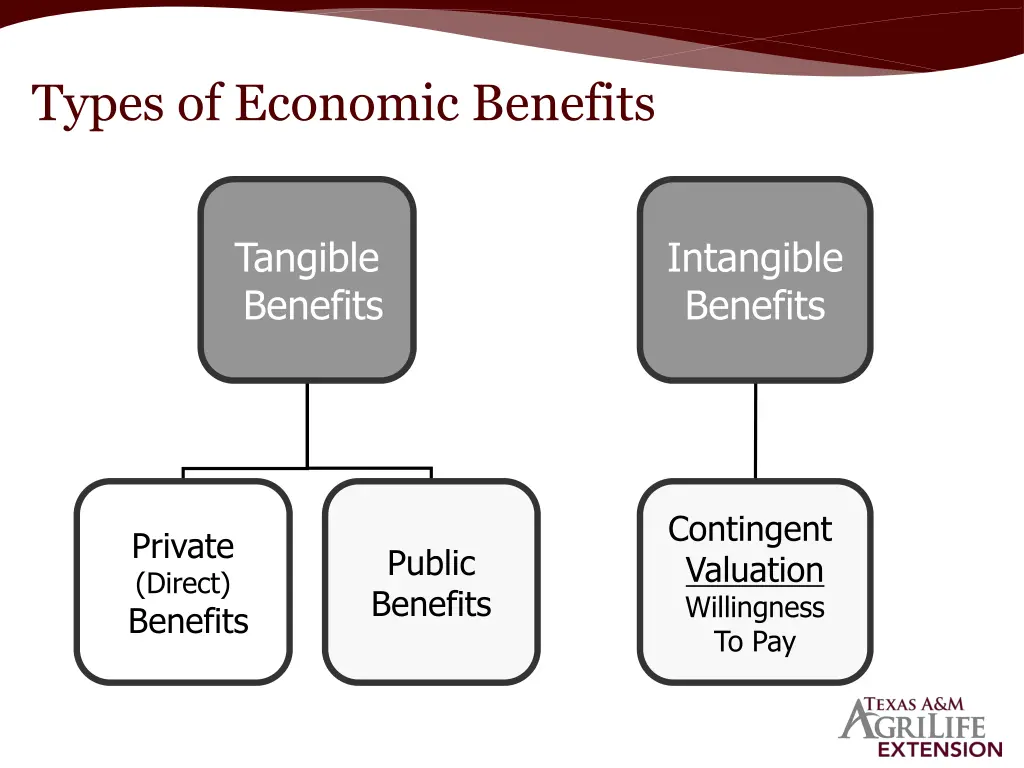 types of economic benefits