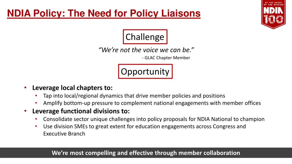 ndia policy the need for policy liaisons